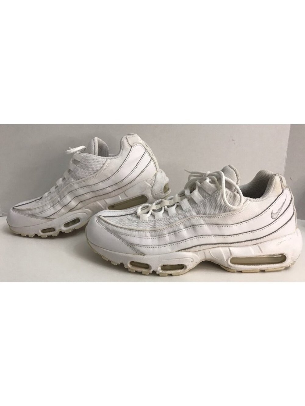 Nike Air Max 95 Size 11 Essential Triple White Grey Fog CT1268-100 Men's Shoes